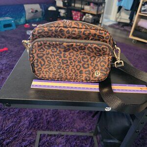 Lululemon animal print cross body bag